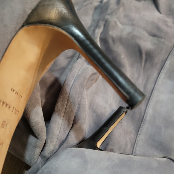 Cole Haan Marina Over-The-knee Suede Gray Boots Women's Size 9B Style D44724 - Picture 7 of 9